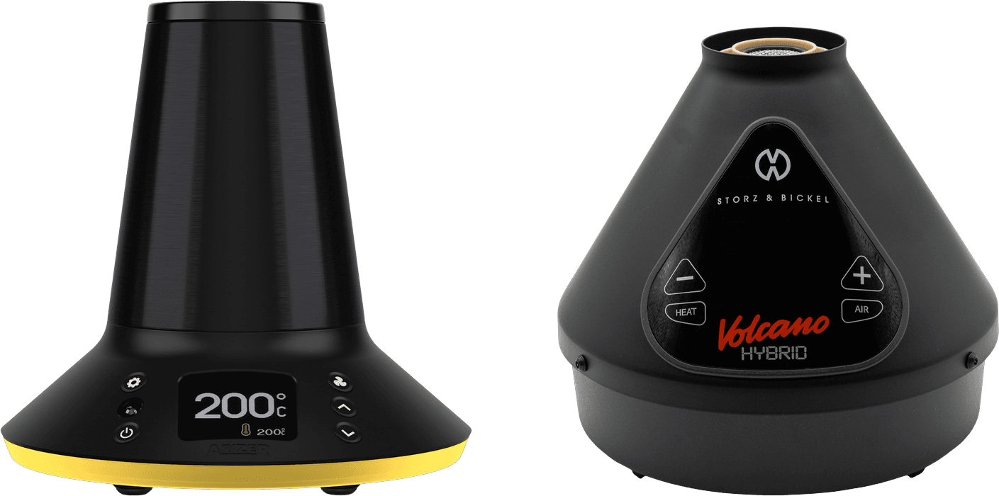 Arizer XQ2 vs Volcano Hybrid im Größenvergleich
