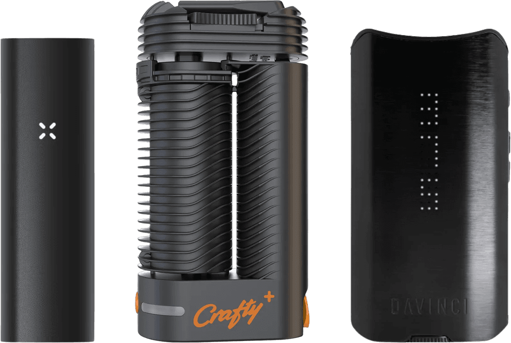 PAX 3 vs Crafty+ vs DaVinci IQ3 size comparison lineup