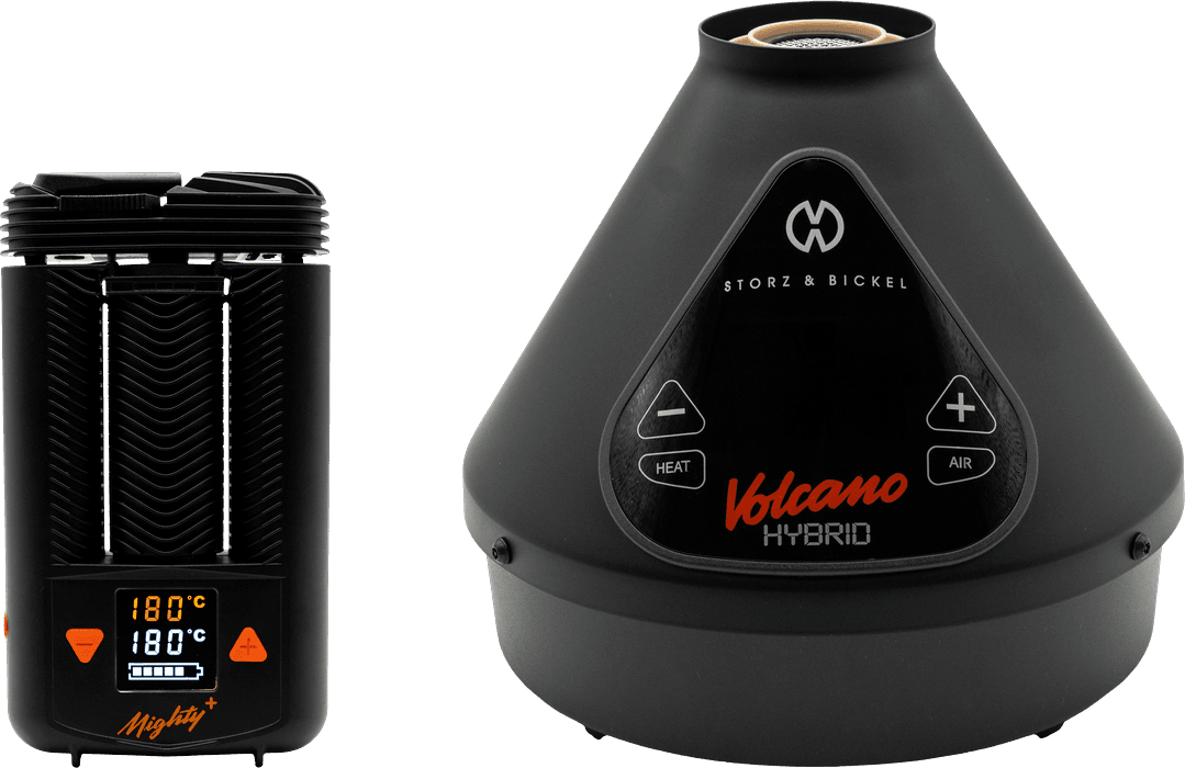 Mighty+ vs Volcano Hybrid im Größenvergleich