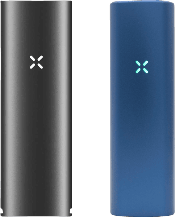 PAX 4 and PAX Plus standing side by side for a size comparison