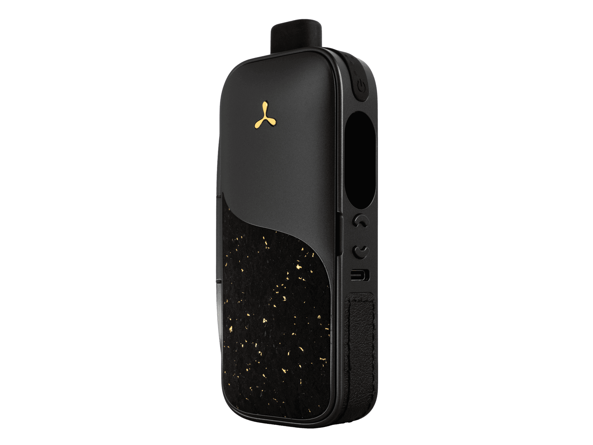 AirVape Legacy Pro 2 standing upright on wooden surface showing cork-textured front