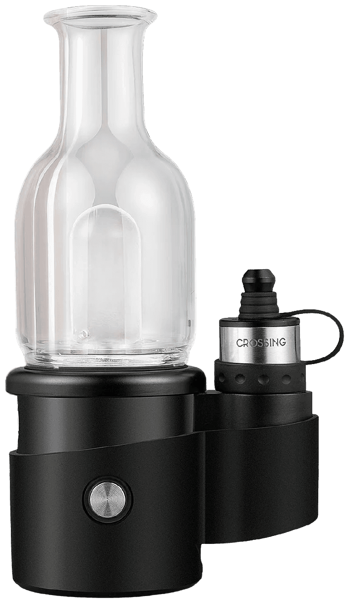 Crossing Core 2.0 assembled showing glass Hubble Bubble bubbler and base unit