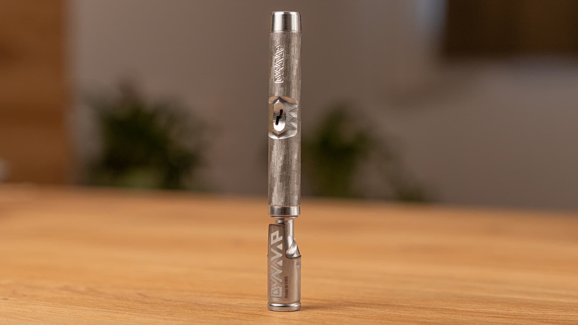 Reassembled M7 standing on a wooden table