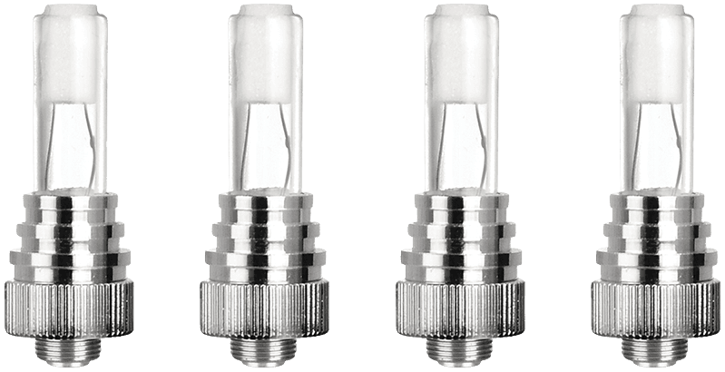 Four-pack of Lookah Seahorse replacement quartz coils with 510-thread connection