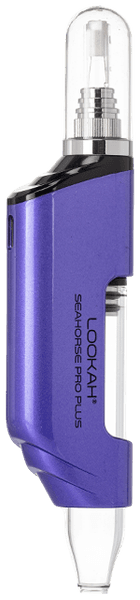 Lookah Seahorse Pro Plus in purple color variant showing device form factor