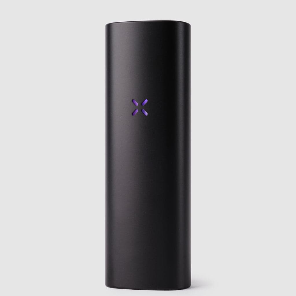 PAX Plus in Onyx mit lila leuchtenden Blütenblättern