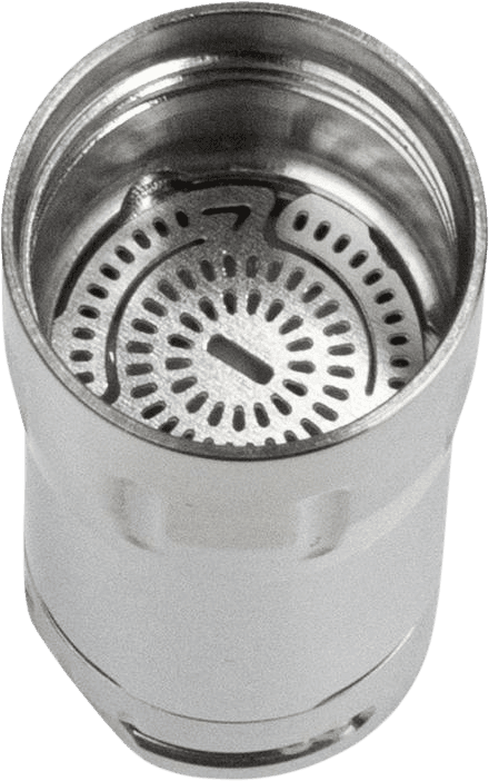 Tempest 2 heating cap close-up showing visual temperature gauge