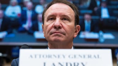 Louisiana Attorney General Jeff Landry testifying before Congress (Tom Williams/CQ Roll Call/Newscom)