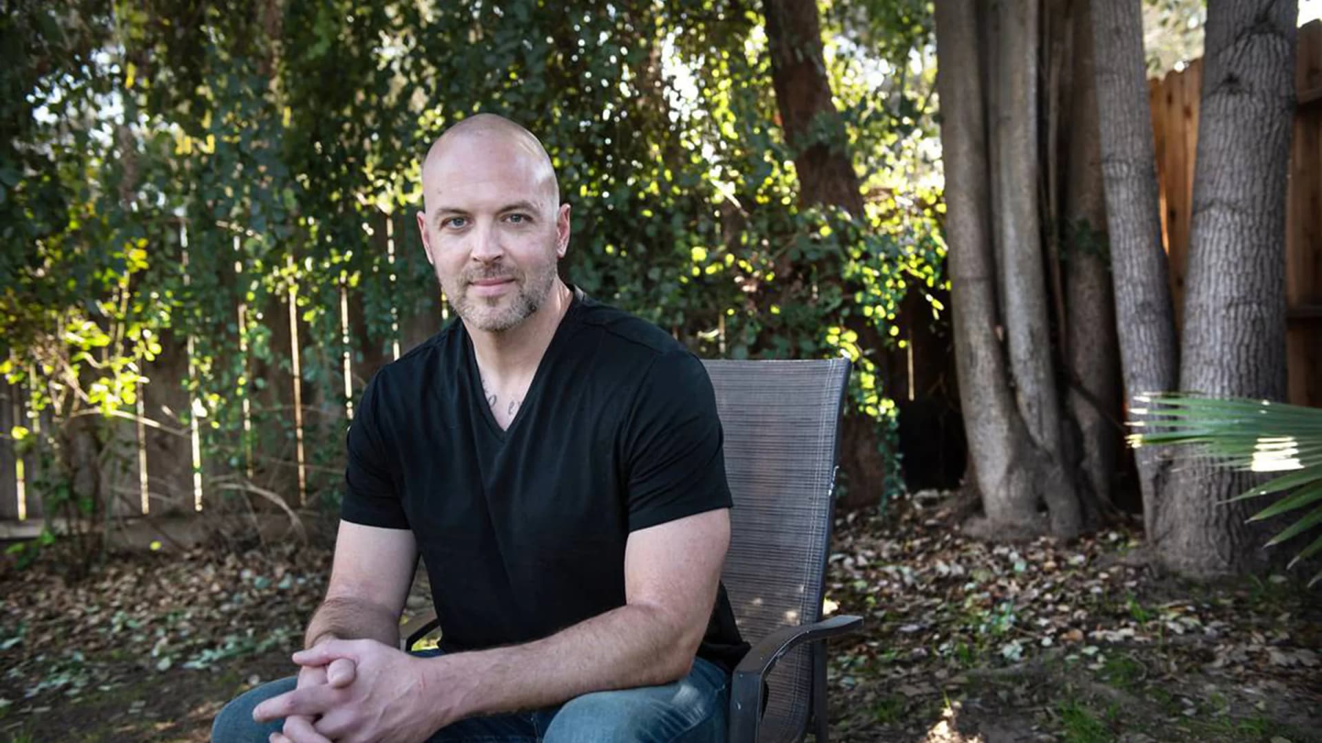 Luke Scarmazzo sits for a portrait at his home in Modesto, California, Wednesday, Feb. 15, 2023. He was released from federal prison after nearly 15 years for operating a medical cannabis dispensary. | Andy Alfaro/The Modesto Bee/TNS/Newscom