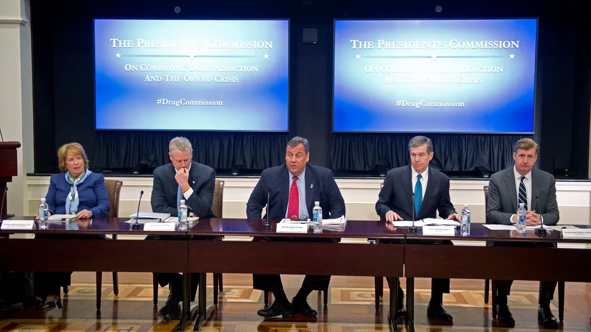 Dr. Bertha Madras, professor of psychobiology at Harvard Medical School, speaks alongside other panelists in the Eisenhower Executive Office Building in Washington in June 2017. | Consolidated News Photos/Newscom