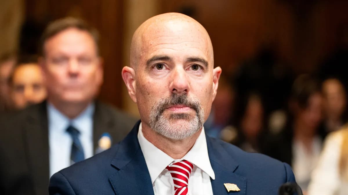 DEA Administrator Terrance Cole appears before a Senate subcommittee in the Dirksen Senate Office Building in Washington in May 2026. | Bill Clark CQ Roll Call/Newscom